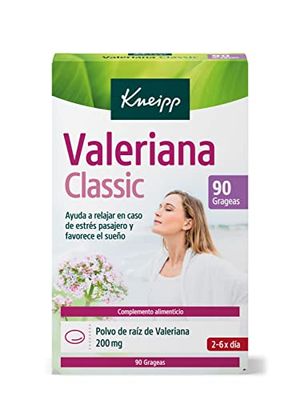 Kneipp Valeriana Classic, Ayuda a Relajar en Caso de Estrés y Favorece el Sueño, 90 Grageas