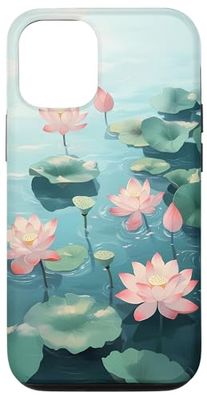 Serene Lily Pad Lily Flower Zen Case for iPhone 12/12 Pro