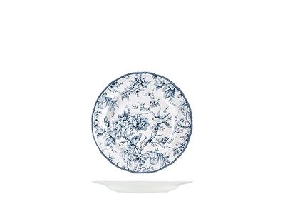 H&H Kensington Set 6 Piatti Frutta, in Porcellana, Blu e Bianco, 22cm, Stile Inglese