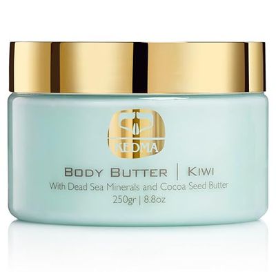 Kedma - Body Butter Kiwi - Nourishing Body Butter with Cocoa Butter and Dead Sea Minerals - For Dry and Rough Skin - 250g