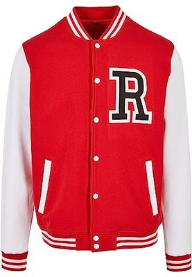 Mister Tee Rose College Jacket Red/Wht S Jas, S Heren, rood/wit, S