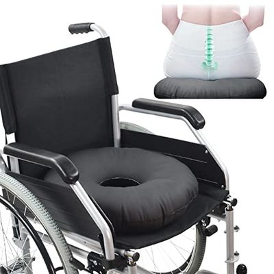 OrtoPrime Coussin Anti Escarres Fesses - Coussin Coccyx de Siège Orthopédique - Coussin Postural - Coussin pour Escarres - Coussin pour Fauteuil Roulant - Coussin pour Chaise Bureau - Coccyx Cushion