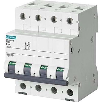 Siemens 5sl6 – Automatic Circuit Breaker, Magnetotermico 400 V 6 kA 3 + Neutral Poles B 16 A