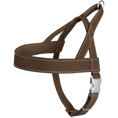 HUNTER Norwegian harness for Dogs Hunting, 55 x 71-97 cm, Brown