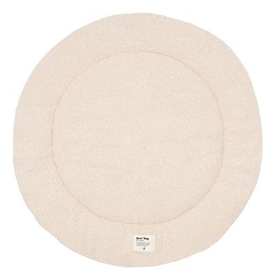 Jollein Boxkleed voor Baby's - Boucle, Naturel - Speelkleed Baby - Ø 95 cm - Crème