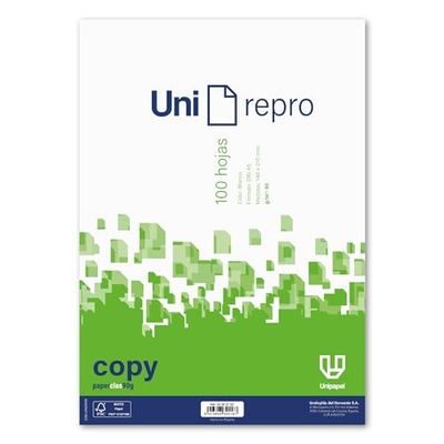 Unipapel, Paquete de 100 Folios a5 Lisos de 90 Gramos, Papel Superresistente Apto para Impresiones, Perfecto para Oficinas, Colegios y Hogares