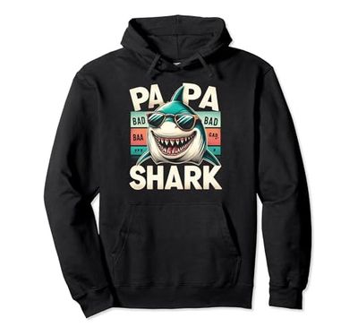 Papá Shark Funny Shark Tee Family Shark, tiburones a juego con papá Sudadera con Capucha