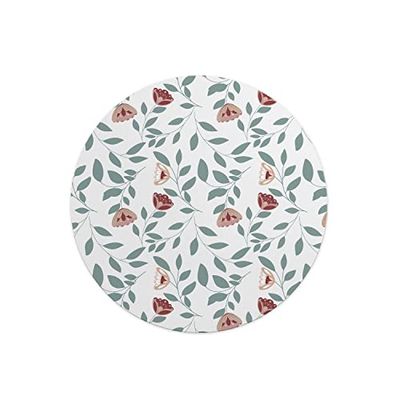 Questo Casa, Tapis de Souris Rond imprimé numérique avec Fond antidérapant pour Bureau et Maison Diamètre 22 cm