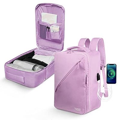 LUGG Laptop Backpack USB Charging & Headphone Port Water Resistant Padded Shoulder Strap Ideal Rucksack for Business,Work & Travel easyJet Airline Approved Carry on (45x36x20cm) Under seat Cabin