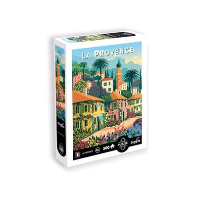 Calypto 3907310 Provence, 500 Teile Puzzle mit Soft-Touch, farbenfrohes Puzzlemotiv mit samtiger Oberfläche inkl. Puzzleposter, für Erwachsene und Kinder ab 8 Jahren, Nachauflage