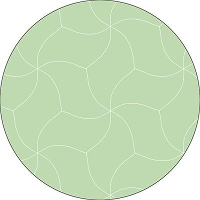Bonateks, Round Digital Printed Mouse Pad, Non-Slip Base, for Office and Home, Diameter:22cm