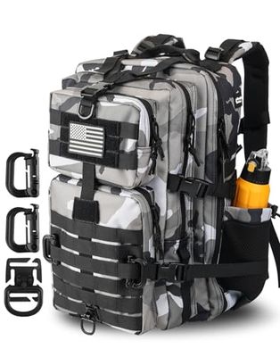 Hannibal Tactical MOLLE Assault Pack, mochila táctica militar militar para camping, mochila de 3 días
