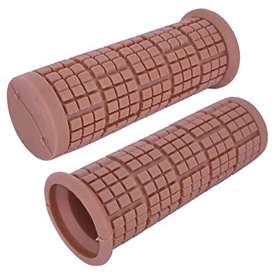 BIKE HANDLEBAR GRIPS SYSTEM GRIPSHIFT 22MM 85MM COMFORT SOFT TOUCH MTB ROAD CITY (Brown)