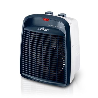 Ufesa Persei Calefactor Compacto, 3 Modos, 2 Niveles de Potencia, 2000W, Función Ventilación, Termostato Regulable, Azul