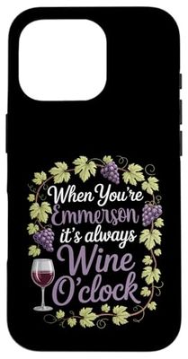 EMMERSON Personalized Women's Gift Custom EMMERSON Case for iPhone 16 Pro