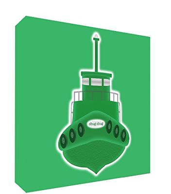 Feel Good Art BOAT1515-21ES - Lienzo Decorativo Grueso sólido afrontado, diseño Barco, 38 x 38 x 4 cm, Color Verde