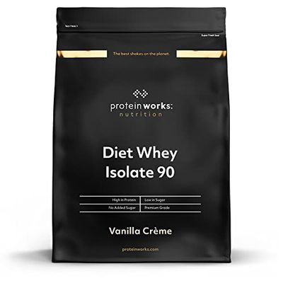 THE PROTEIN WORKS Diet Whey Isolate 90 (Isolat De Whey) | Faible Teneur en Graisses | Shake Ultra Pur | Favorise la Perte de Poids | THE PROTEIN WORKS | Crème Vanillée | 2kg