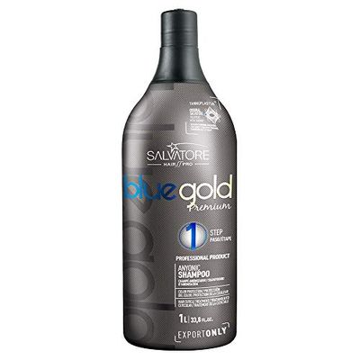SALVATORE Shampooing Anti-Résidus Blue Gold Premium 1000 ml