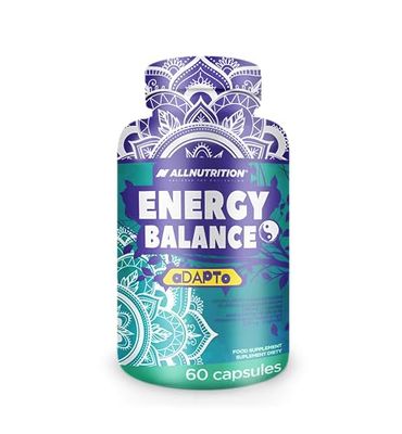 ALLNUTRITION Energy Balance Diet Food – Organic Ginseng - Ashwagandha Ginseng – Ashwaganda Rhodiola Rosea – Organic Ashwagandha Tablets – Natural Caffeine - 60 Capsules
