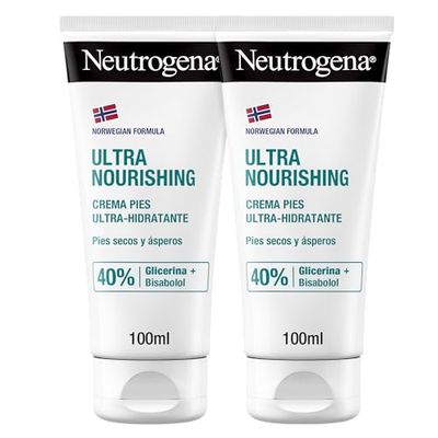Neutrogena Creme de pés ultra hidratante, pés secos e danificados, 2 x 100 ml
