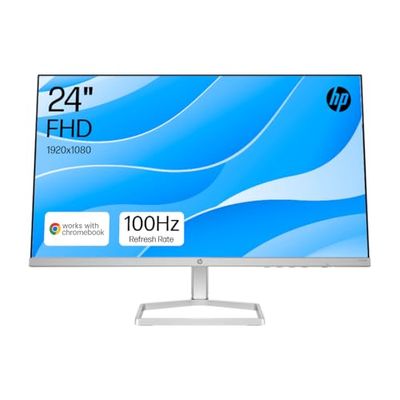 HP Series 5 23.8" FHD Monitor(524sf)-100Hz Refresh Rate,1500:1 CR,99 percent sRGB Colour Gamut & 300 Nits - HDMI & VGA Ports - Low-Blue Light,Ergonomically Adjustable,WWCB Certified - Responsibly Made