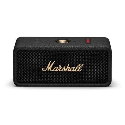 Marshall Emberton III Enceintes Bluetooth Portables, sans Fil, IP67 Résistant à la Poussière et à l'eau, Plus de 32 Heures de Lecture, Charge Rapide - Noir & Laiton