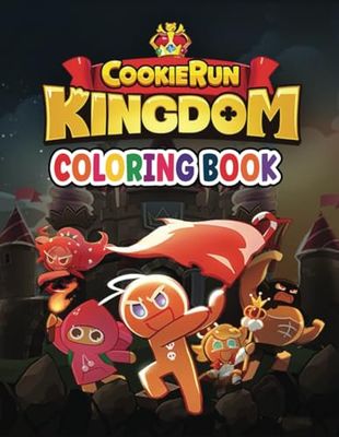 cookie run kingdom coloring book: Fun Coloring Pages Cute Characters for Ages 4-8 6-12 8-12 (JUMBO Coloring BOOK)