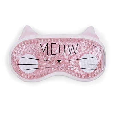 Legami - Chill Out, ooggelmasker, 19,5 x 11 cm (h x b), van pvc en polyester, thema kitty, herbruikbaar, elastisch, verstelbaar, perfecte pasvorm, warm en koud