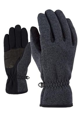 Ziener LIMAGIOS Junior Glove Multisport, Guanti per Il Tempo Libero, Funzionali, per attività all'aperto, Traspiranti, Lavorati a Maglia. Bambino, Nero (Black Melange), 3.5