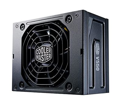 Cooler Master V550 SFX Gold, Prise EU - 550W 80 PLUS Gold, Alimentation Modulaire PC SFF/Mini-ITX, Ventilateur Hydrodynamique Silencieux 92mm Semi-Passif, Adaptateur SFX-ATX, Garantie 10 ans - 550W