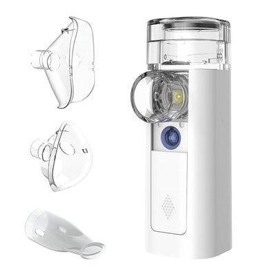mini Air 360+ gedistribueerd door OMRON | Draagbare stille vernevelaar voor volwassenen en kinderen | Voor verlichting van hoest en verkoudheidheidsklachten | Oplaadbaar via Micro-USB