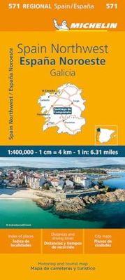 Galicia - Michelin Regional Map 571: Straßen- und Tourismuskarte 1:400.000 (Michelin Maps, 571)