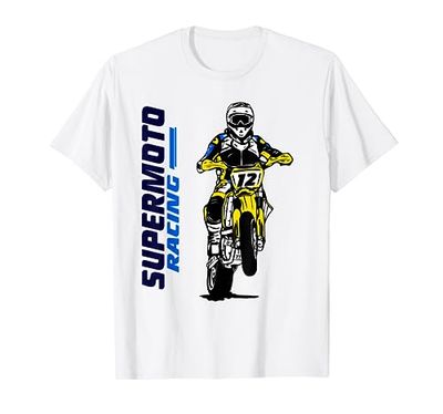 Supermoto Supermotard Enduro Moto Cross Camiseta