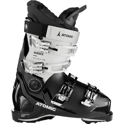 ATOMIC HAWX Ultra 85 W GW Skischoenen - maat 23/23,5 - Dames Skischoen in zwart/wit - Boots met 3D enkel en hiel voor anatomische pasvorm - smalle skilaarzen met 98 mm pasvorm