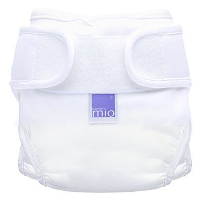 Bambino Mio, mioduo wasbare luier overbroekje, wit, maat 2 (9kg+)