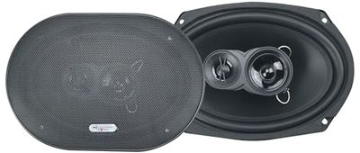 Excalibur X693 - Altoparlante Auto a 3 Vie, 500 W, 4 Ohm, Nero, 16.4 x 23.4 cm (6 x 9")