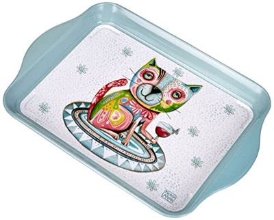 Allen Designs, Bandeja verde com desenho de gato, Enesco