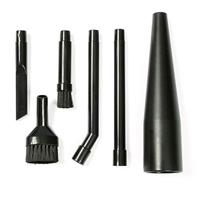 WORKSHOP Wet/Dry Vacs Multi-Fit Wet Dry Vacuum Accessories VT1215 Vacuum Micro Cleaning Kit Vacuum Attachments for Compact Wet Dry Shop Vacuum, Black, 1 Pack