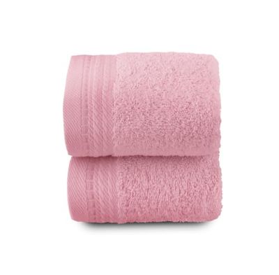 Top Towel - Premium - Grandes Serviettes de Bain - Serviettes de Bain - 2 Serviettes pour Le Visage ou Le Bidet - 30x50 cm - 100% Coton - 600 Grammes - Coral