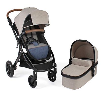 CHIC 4 BABY 177 17 Torre - Cochecito combi con capazo, asiento deportivo y adaptador Maxi-Cosi, color beige