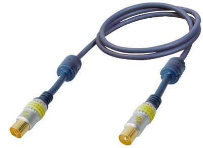 GR-Kabel PB-494 cavo coassiale 5 m Grigio