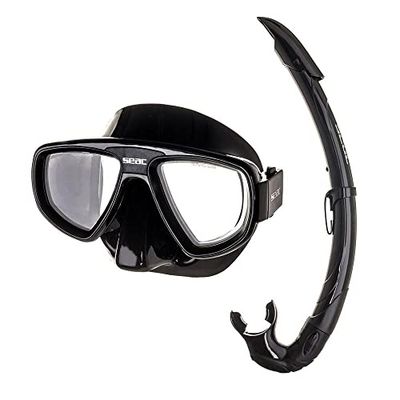Seac Set Extreme, duikmasker- en snorkelset, optische lenzen beschikbaar