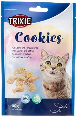 Trixie 42743 biscotti con salmone e catnip, 50 g (confezione da 1)