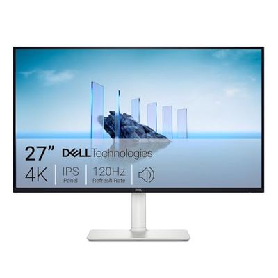 Dell 27 Plus Écran PC - S2725QS, 4K UHD (3840x2160), 120Hz, IPS, 4ms, AMD FreeSync Premium, 99% sRGB, Réglage en Hauteur, Haut-parleurs intégrés, DisplayPort, 2 HDMI, Garantie 3 Ans