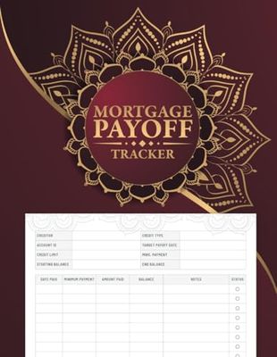 Mortgage Payoff Tracker Log Book: Your Personal Finance Notebook for Financial Planning and Debt Reduction