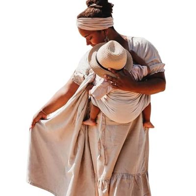 Hoppediz Ring-Sling, babyhandduk från födseln, 100% ekologisk bomull, design Djerba