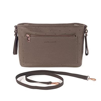Pasito a Pasito. London kinderwagen-organizer tas van kunstleer. Praktisch, elegant en ruim voor onderweg. Kleur: bruin.