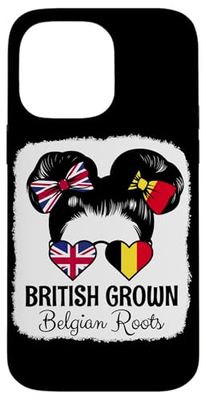 British Grown Belgian Roots Girl Britain Belgium Heritage Case for iPhone 14 Pro Max
