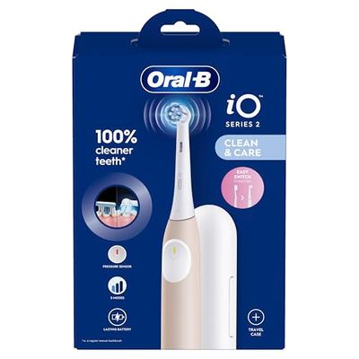 Oral-B iO 2 Spazzolino Elettrico Rosa 1 Testina