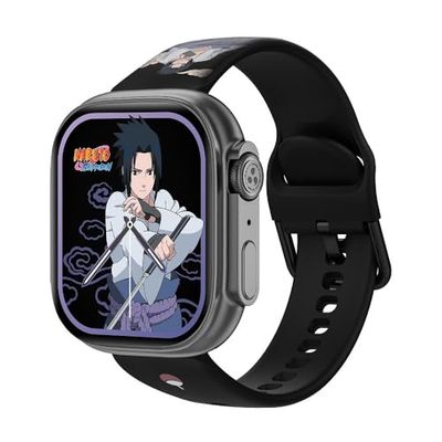 Abyx Fit Touch 5 - Sasuke Edition Reloj Inteligente con Pantalla táctil AMOLED de 1,75 Pulgadas, Funciones de teléfono, Seguimiento de la Salud (presión Arterial, frecuencia cardíaca, sueño, SpO2) y